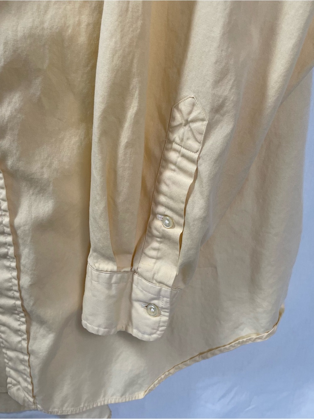 Ralph Lauren XL men’s Butter Yellow Button-Down Oxford classic fit shirt - Picture 4 of 7